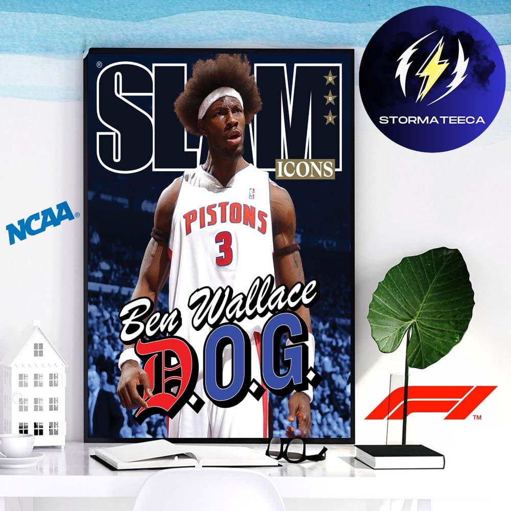 Slam Icon x Ben Wallace Detroit Pistons Legend NBA Hall Of Famer Home Decor Poster Canvas Slam Icon x Ben Wallace Detroit Pistons Legend NBA Hall Of Famer Home Decor Poster Canvas