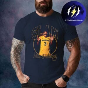 Slam x Michigan Wolverines Mila Holloway Remix Heavy Navy Unisex T-Shirt