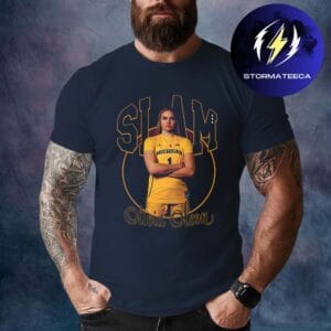 Slam x Michigan Wolverines Olivia Olson Remix Heavy Navy Unisex T-Shirt