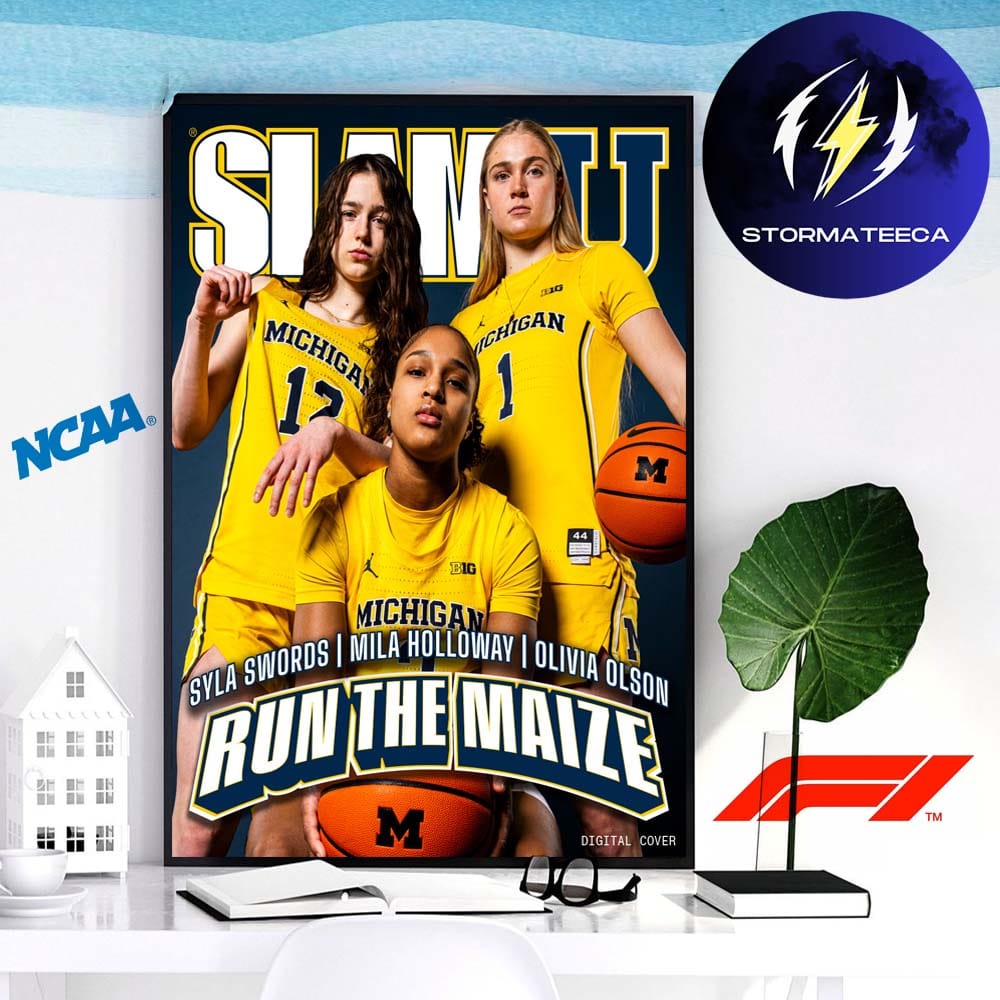 Slam x Michigan Wolverines WBB Cover Home Decor Poster Canvas Slam x Michigan Wolverines WBB Cover Home Decor Poster Canvas