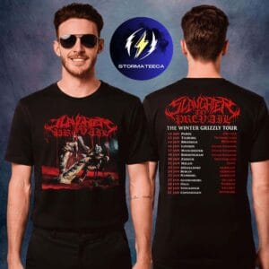 Slaughter To Prevail Merch The Winter Grizzly European Tour Dates Two Sided Unisex T-Shirt