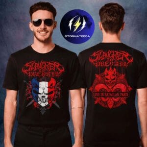 Slaughter To Prevail Merch The Winter Grizzly Tour Paris Pop Up Store Live In Bataclan Paris Two Sided Unisex T-Shirt