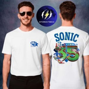 Sonic The Hedgehog 35th Anniversary Collection Emerald Rings Unisex T-Shirt