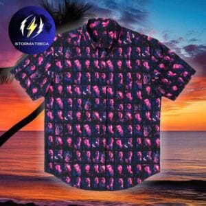 Stranger Things Heroes Of Hawkins RSVLTS Collection Summer Hawaiian Shirt