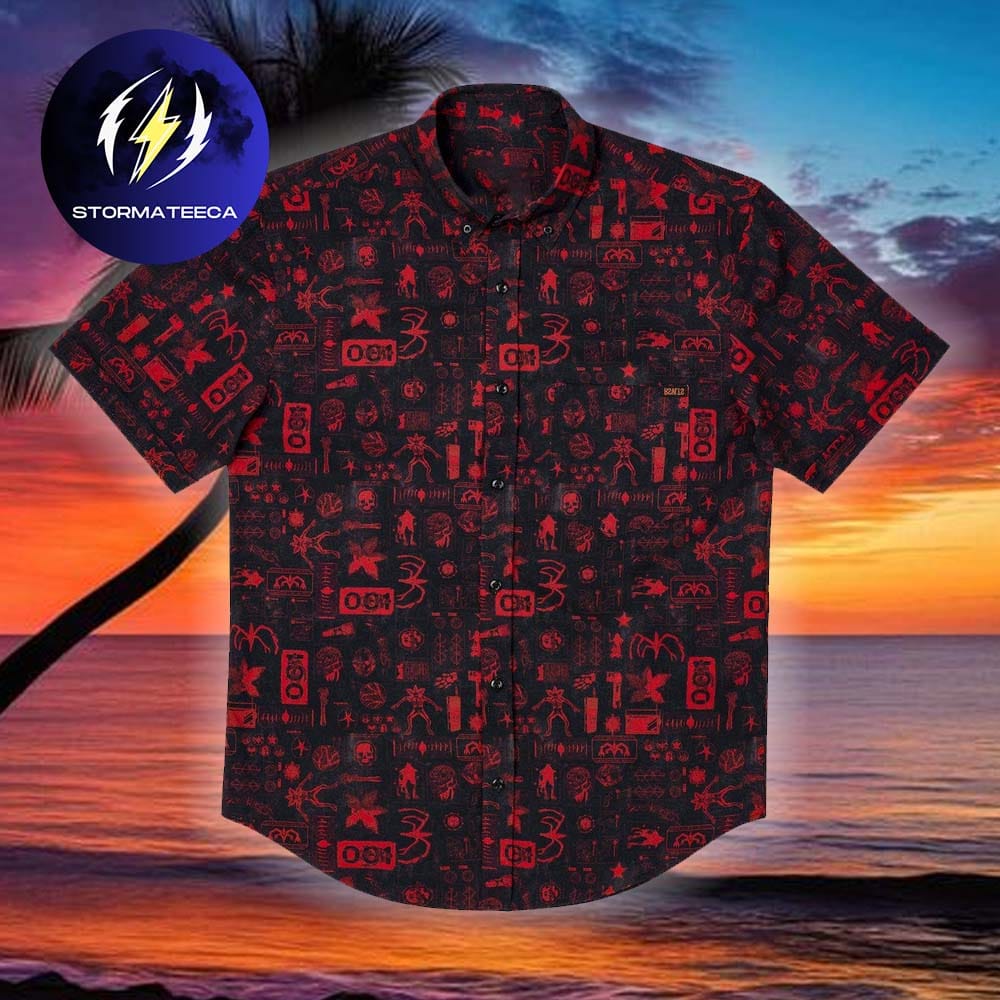 Stranger Things The Lab RSVLTS Collection Summer Hawainn T-Shirt Stranger Things The Lab RSVLTS Collection Summer Hawainn T-Shirt