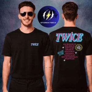 Twice Merch 5th World Tour Ready To Be Tour Two Sided Unisex T-Shirt
