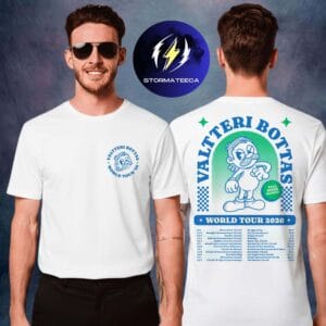 Valtteri Bottas VB77 World Tour F1 Schedule Two Sided Unisex T-Shirt