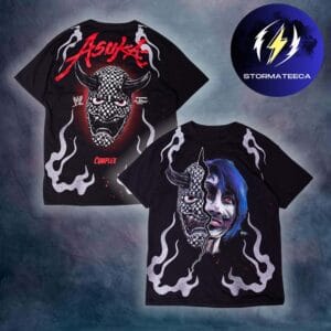 WWE x Complex x Fanatics Royal Rumble Collection Merch Asuka Oni Tee Black
