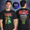 AC DC Merch Brasil PWR UP Tour Latin America 2026 Back In Black Two Sided Unisex T-Shirt