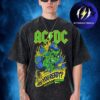 AC DC Merch Brazil PWR UP Tour 2026 Logo Flag Two Sided Washed T-Shirt
