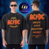 AC DC PWR Up Tour 2026 Sao Paulo Pop Up Merch At Tokio Marine Hall On February 28 March 4 2026 Two Sided Washed T-Shirt