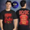 AC DC PWR Up Tour Latin America 2026 Schedule Two Sided Unisex T-Shirt