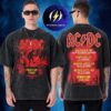 AC DC PWR Up Tour Latin America 2026 Schedule Two Sided Washed T-Shirt