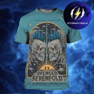 Avenged Sevenfold Life Is But A Dream Latin American Tour At Movistar Arena In Buenos Aires Argentina On February 3 2026 All Over Print Shirt