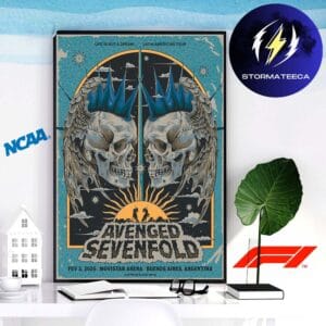 Avenged Sevenfold Life Is But A Dream Latin American Tour At Movistar Arena In Buenos Aires Argentina On February 3 2026 Home Decor Poster Canvas