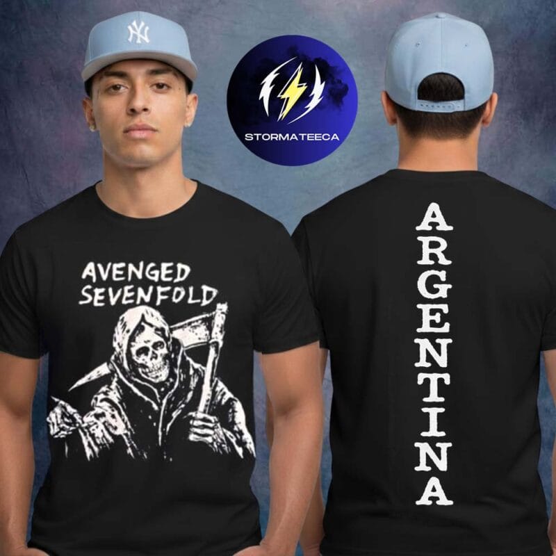 Avenged Sevenfold Merch Pop Up Store Argentina Life Is But A Dream Latin America Tour 2026 Reaper Soldier Field Unisex T Shirt