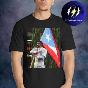 Bad Bunny Super Bowl Halftime Show Scenes With Puerto Rican Flag Unisex T-Shirt