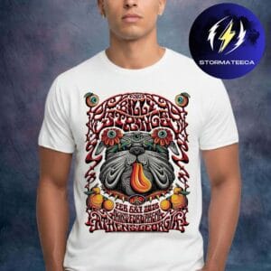 Billy Strings Poster Athens Dual Night At Akins Ford Arena In Athens GA On February 6 7 2026 Art By Dylan Fant Unisex T-Shirt