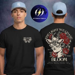 Bloom The Light We Chase Australia Tour Merch Butterfly Tour Dates Two Sided Unisex T-Shirt