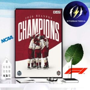 Boston College Men’s Hockey Team Are The 2026 Beanpot Champions Home Decor Poster Canvas