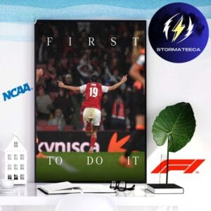 Celebrates Arsenal FIFA Women Champions Cup Champions First To Do It Home Decor Poster Canvas
