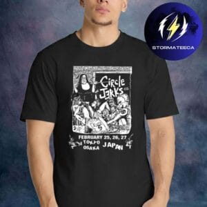 Circle Jerks Merch Japan Tour 2026 Underground Fury Unisex T-Shirt