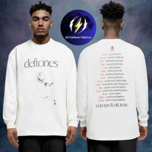 Deftones Merch EU UK Tour 2026 Cigarettes Time Dates Two Sided Unisex Long Sleeve Shirt