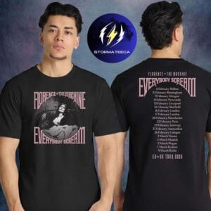 Florence And The Machine Scream EU UK Tour 2026 Merch Album Cover Two Sided Unisex T-Shirt