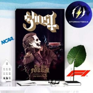 Ghost Band Limited Edition At The Kia Forum On September 11 12 2023 Art By Aaron Lea Home Decor Poster Canvas