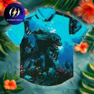 Godzilla From the Depths RSVLTS Collection Summer Hawaiian Shirt