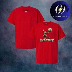 Gorillaz Merch LA Shop The Mountain Full Live Performance Murdoc Niccals Charactor Red Two Sided Unsiex T-Shirt