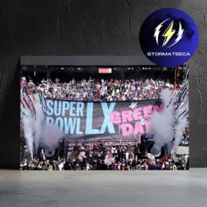 Green Day Super Bowl LX Kicks Off In Santa Clara Levi’s Stadium On February 8th 2026 Home Decor Poster Canvas