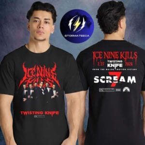 Ice Nine Kills Merch Nightmare On The Ninth Collection Opening Knife Two Sided Unisex T-Shirt