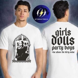 JADE Merch Church Girls Dolls Party Boys Rise Above The Dirty Noise White Two Sided Unisex T-Shirt