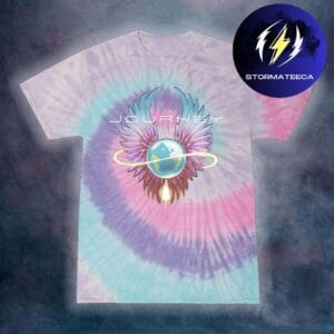 Journey Merch Final Frontier Tour 2026 Pastel Tie Dye Infinity Wings Tee