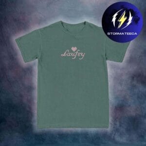 Laufey Merch Strawberry Matcha Collection Cross Stitch Tee