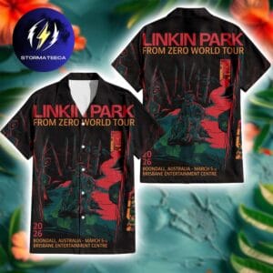 Linkin Park From Zero WorlLinkin Park From Zero World Tour Boondall Australia 2026 Night 2 Gig Poster At Brisbane Entertainment Center On March 5 2026 Summer Hawaiian Shirt