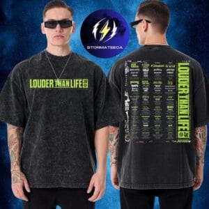 Louder Than Life 2026 Full Line Up At Kentucky Expo Center On September 17 18 19 2026 Two Sided Washed T-Shirt
