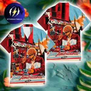 MGK Lost Americana Tour Paris On February 27 2026 Parisian Cafe Summer Hawaiian Shirt