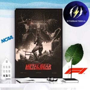 Metal Gear Solid Merch Tactical Espionage Action Metallic Red Regular Home Decor Poster Canvas