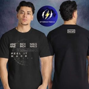 Nine Inch Nails Merch Peel It Back Tour 2026 Black Tour Date Two Sided Unisex T-Shirt