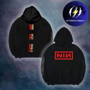 Nine Inch Nails Merch Peel It Back Tour 2026 Tour Date Logo Unisex Hoodie Shirt