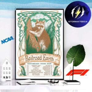 Railroad Earth Southeast Tour 2026 Schedule Home Decor Poster Canvas