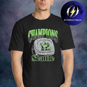Seatle Seahawks The 12 World Champions Rings Unisex T-Shirt