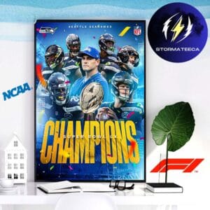 Seattle Seahawks Are Super Bowl LX Champions Once Again Home Decor Poster Canvas