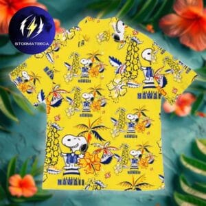 Snoopy Yellow Summer Hawaiian Shirt