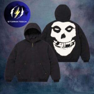 Supreme x The Misfits SS26 Collection Skull Kaiju No 8 Zip Hoodie Shirt
