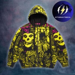 Supreme x The Misfits SS26 Collection Yellow Skull Zip Hoodie Shirt