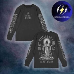The Amity Affliction Merch I’m Not Waiting On A Miracle Black Long Sleeve Shirt