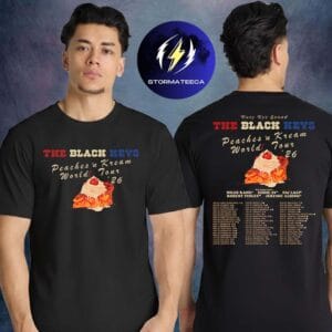The Black Keys Easy Eye Sound Peaches Kream World Tour 2026 Schedule Two Sided Unisex T-Shirt